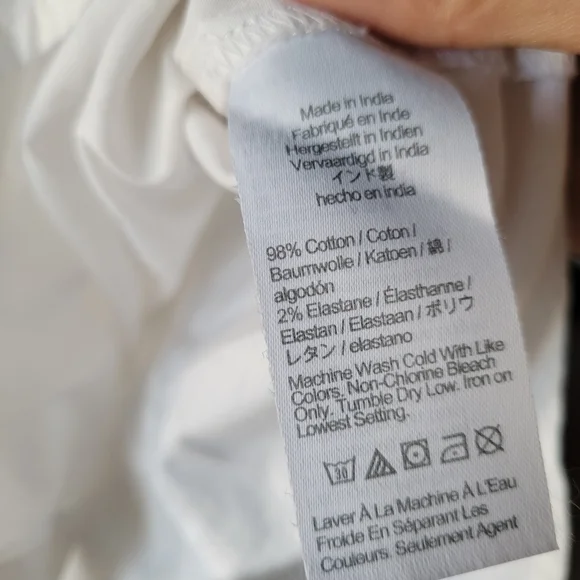 J. Crew Sleeveless Cotton Poplin Shirt in Signature Fit White Size S - Picture 8 of 17